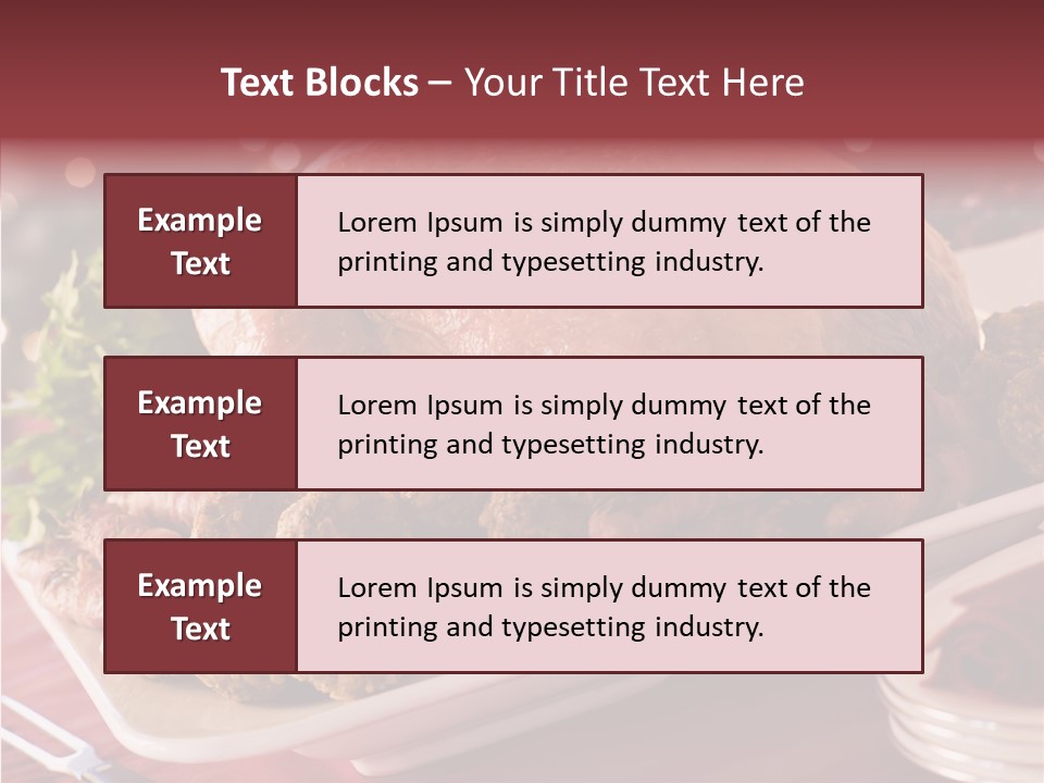 Beignet Herb Balls PowerPoint Template