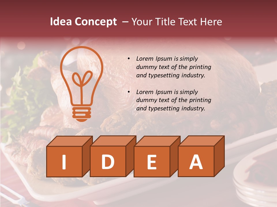 Beignet Herb Balls PowerPoint Template