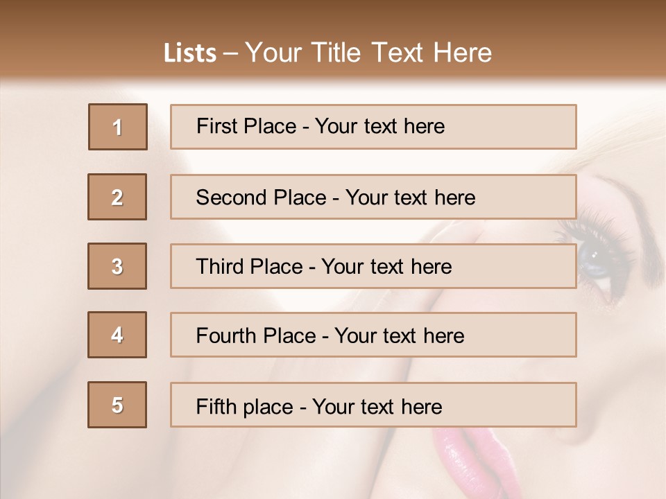 Spa Charm Female PowerPoint Template