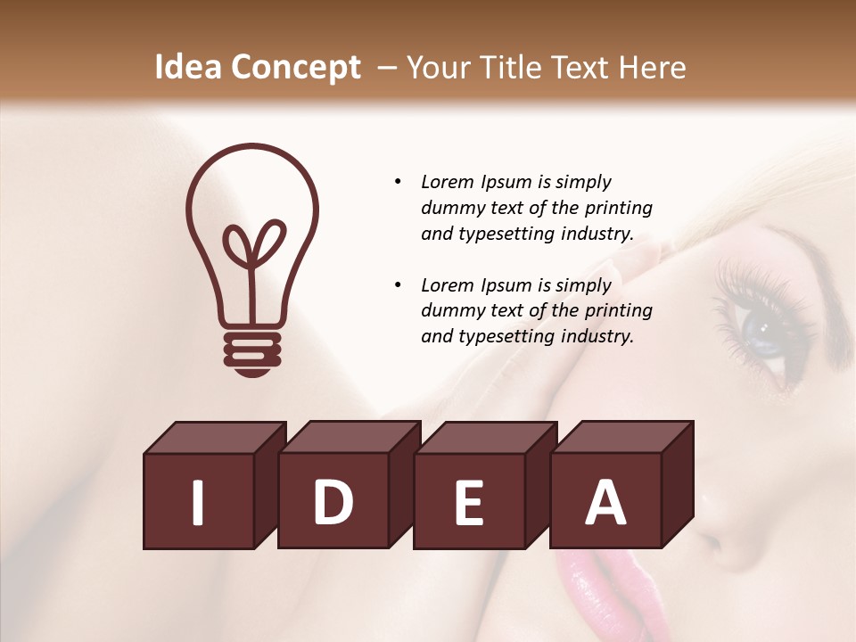 Spa Charm Female PowerPoint Template