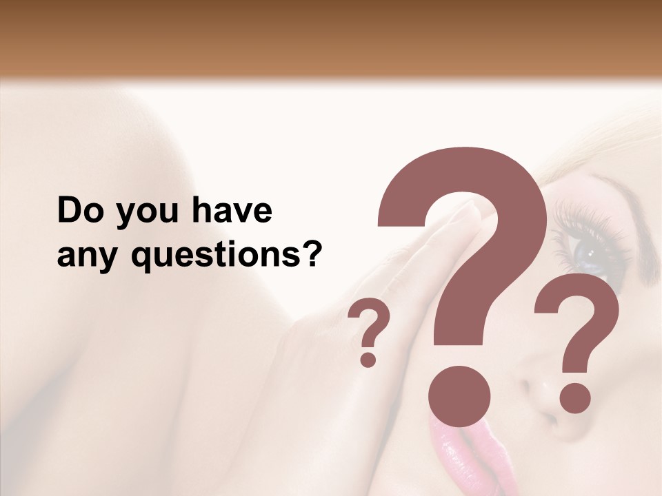 Spa Charm Female PowerPoint Template