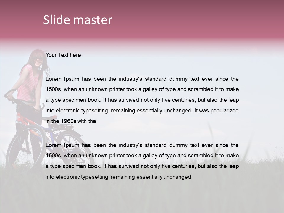 Beautiful Grass Blue PowerPoint Template