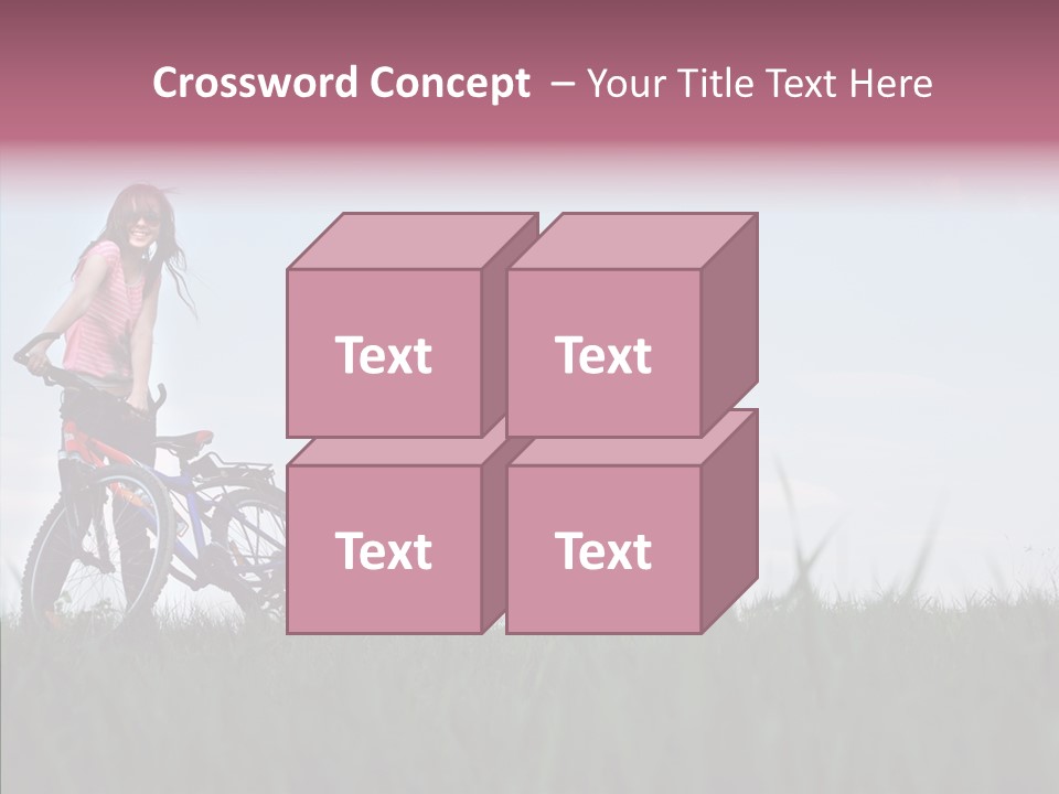 Beautiful Grass Blue PowerPoint Template