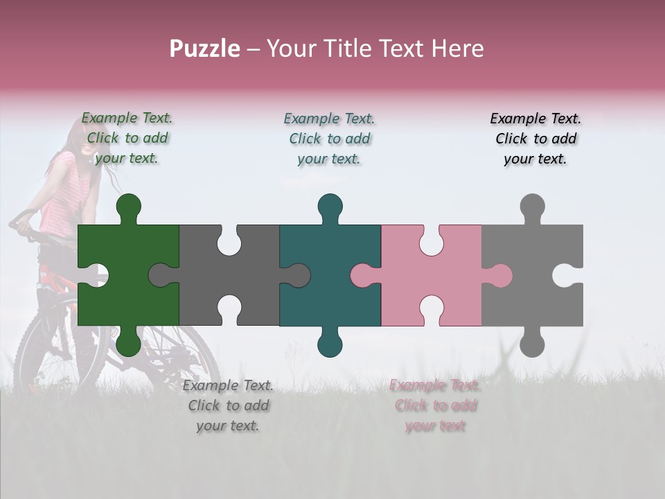 Beautiful Grass Blue PowerPoint Template