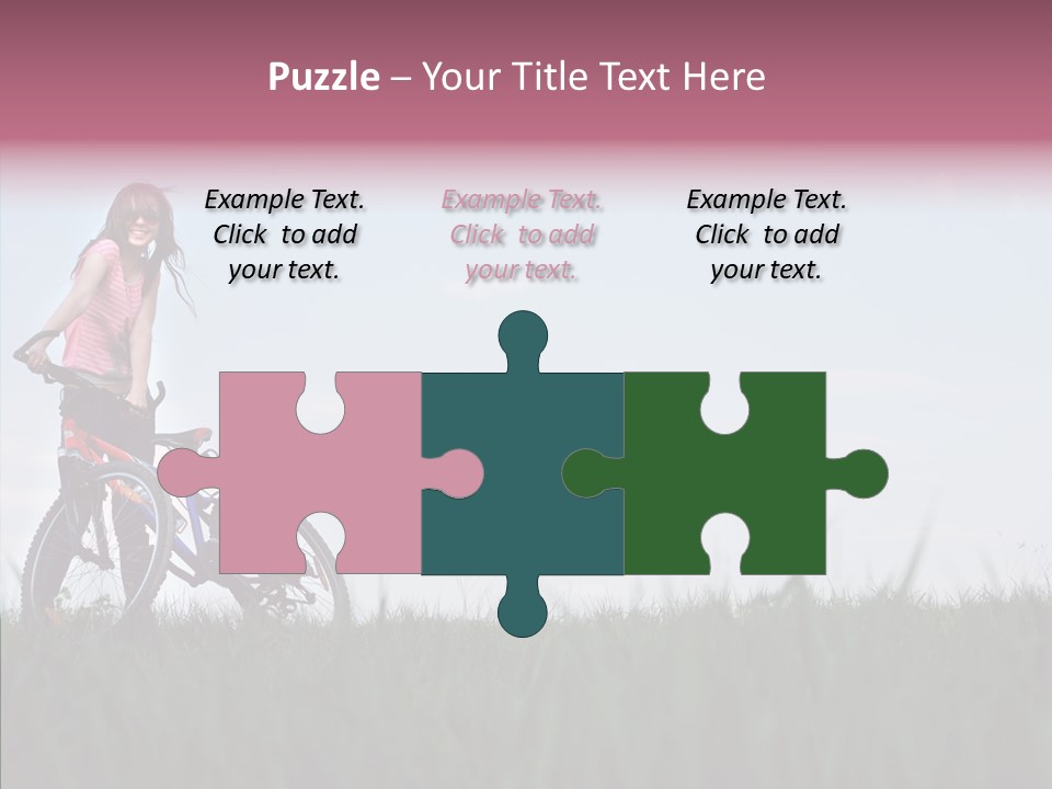 Beautiful Grass Blue PowerPoint Template