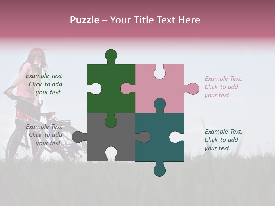 Beautiful Grass Blue PowerPoint Template