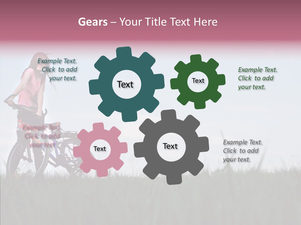 Beautiful Grass Blue PowerPoint Template