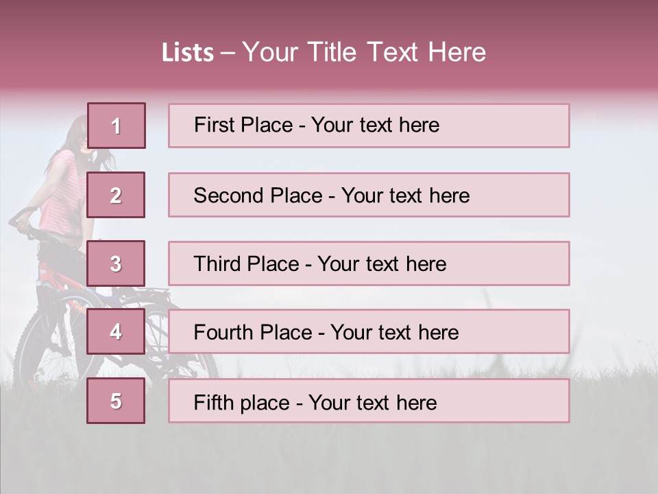 Beautiful Grass Blue PowerPoint Template