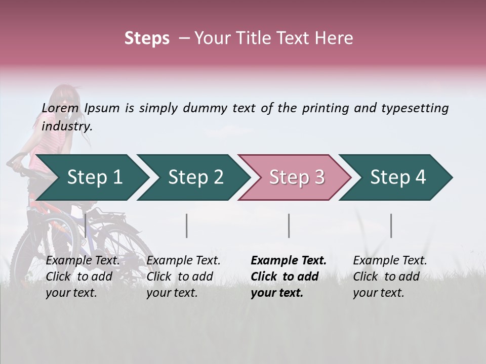 Beautiful Grass Blue PowerPoint Template