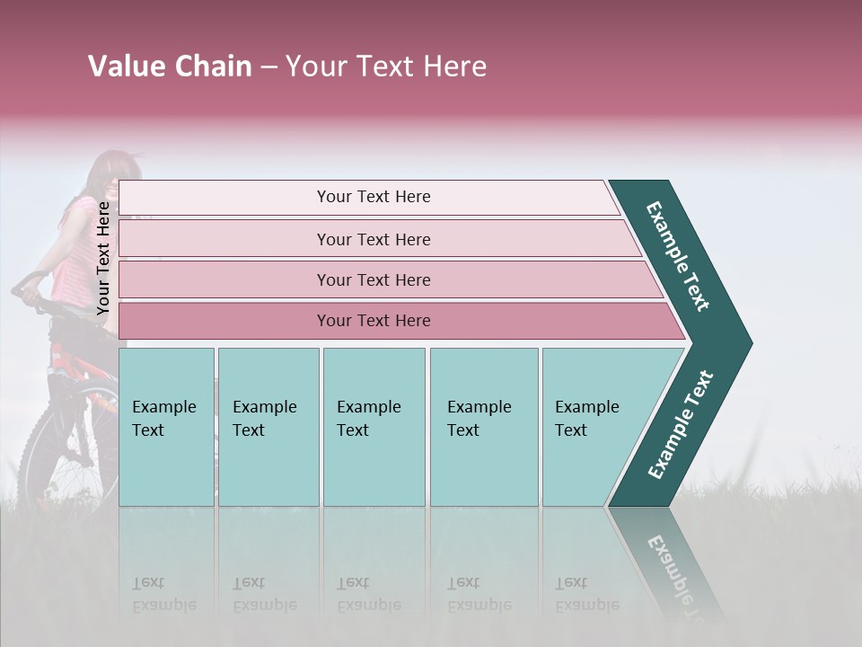 Beautiful Grass Blue PowerPoint Template