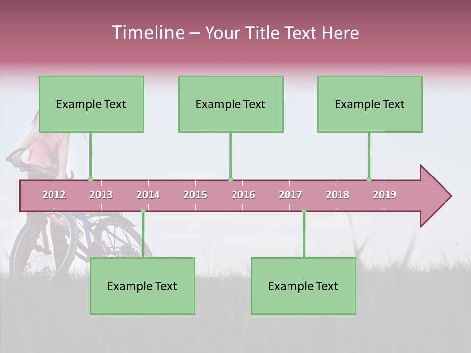 Beautiful Grass Blue PowerPoint Template