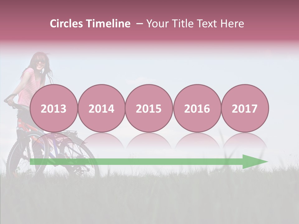 Beautiful Grass Blue PowerPoint Template