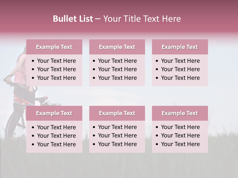 Beautiful Grass Blue PowerPoint Template