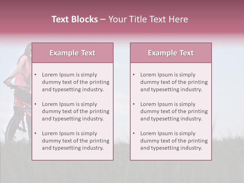 Beautiful Grass Blue PowerPoint Template