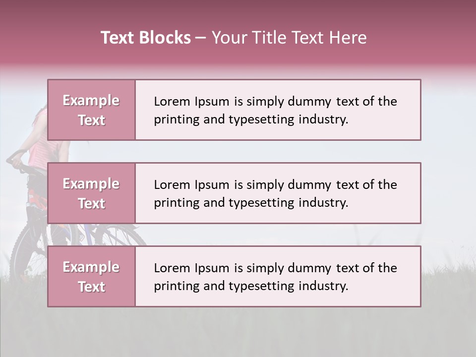 Beautiful Grass Blue PowerPoint Template