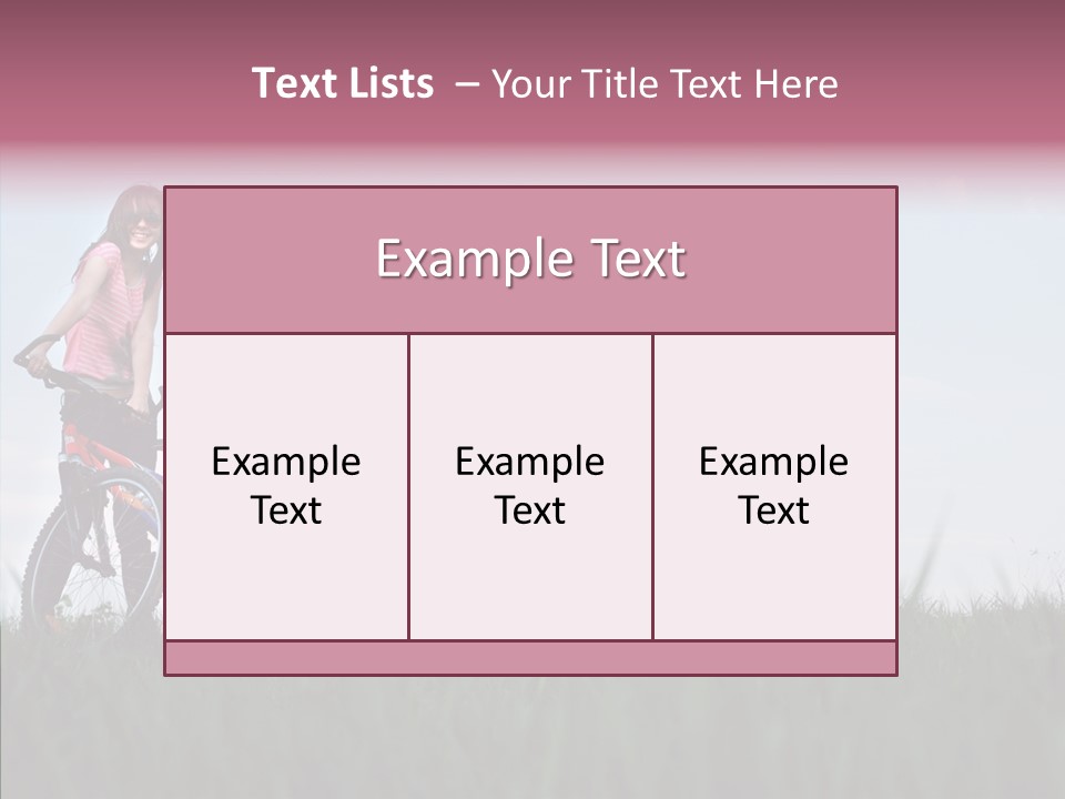 Beautiful Grass Blue PowerPoint Template