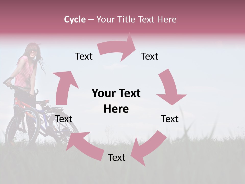 Beautiful Grass Blue PowerPoint Template