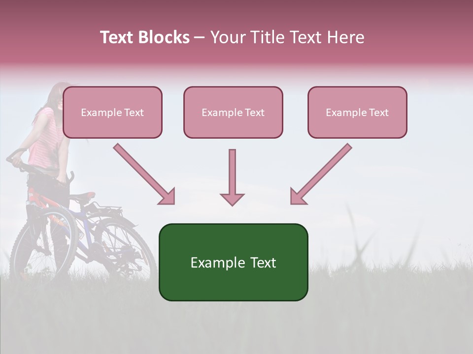 Beautiful Grass Blue PowerPoint Template
