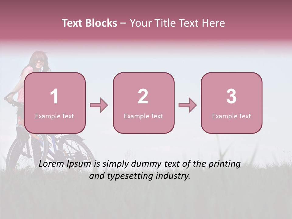 Beautiful Grass Blue PowerPoint Template