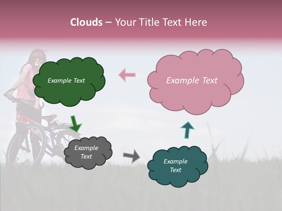 Beautiful Grass Blue PowerPoint Template