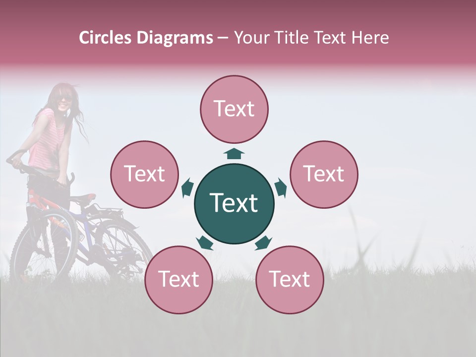 Beautiful Grass Blue PowerPoint Template