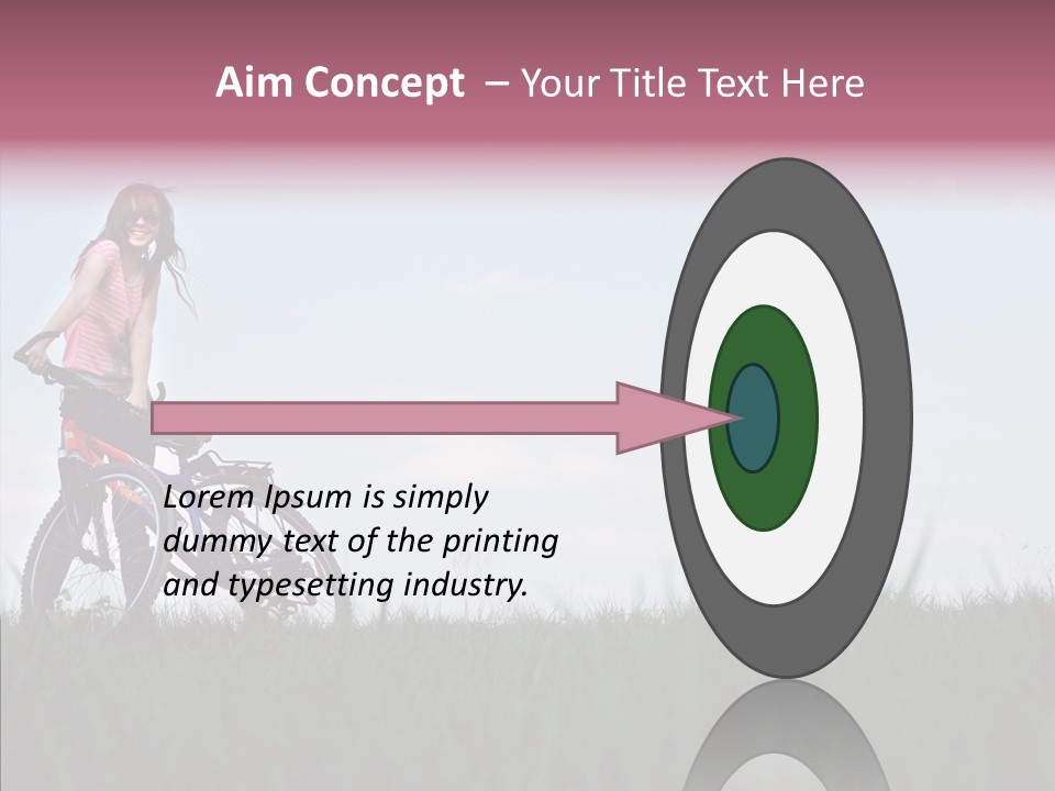 Beautiful Grass Blue PowerPoint Template