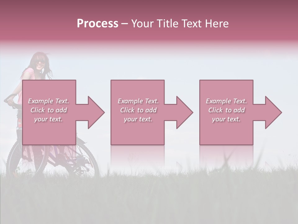 Beautiful Grass Blue PowerPoint Template