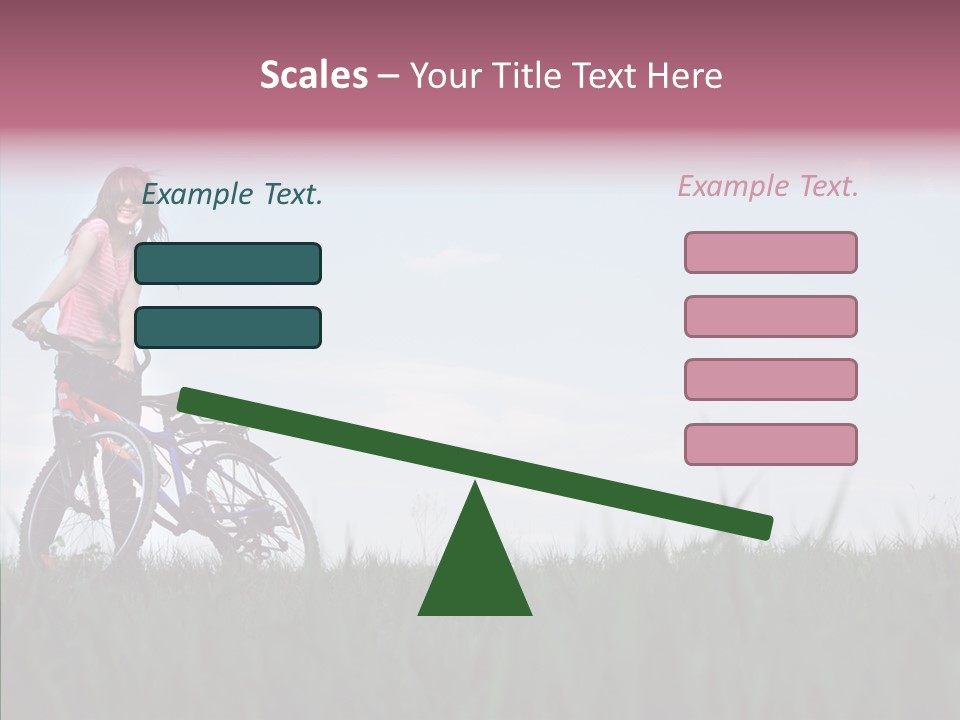 Beautiful Grass Blue PowerPoint Template