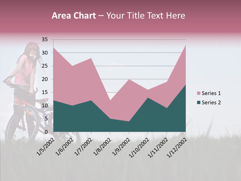 Beautiful Grass Blue PowerPoint Template