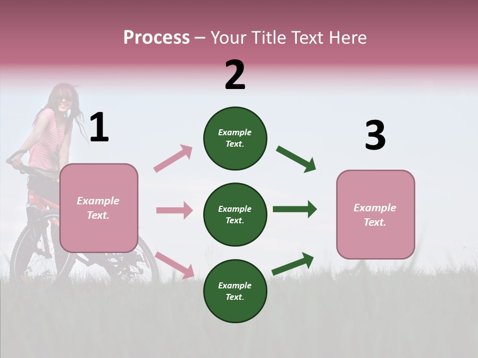 Beautiful Grass Blue PowerPoint Template