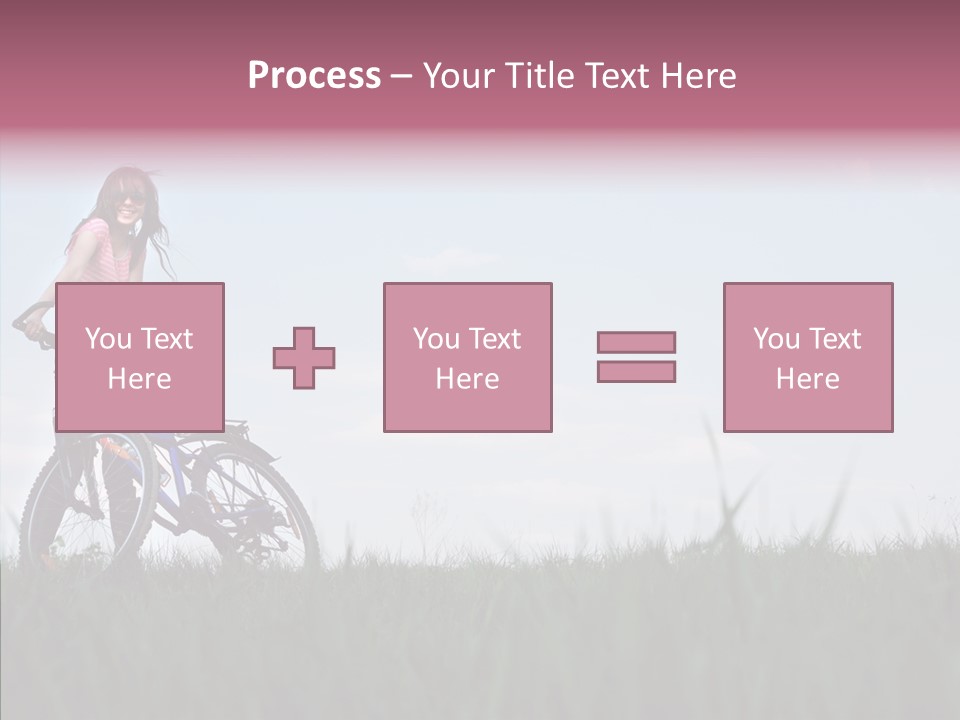 Beautiful Grass Blue PowerPoint Template