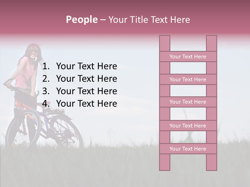 Beautiful Grass Blue PowerPoint Template