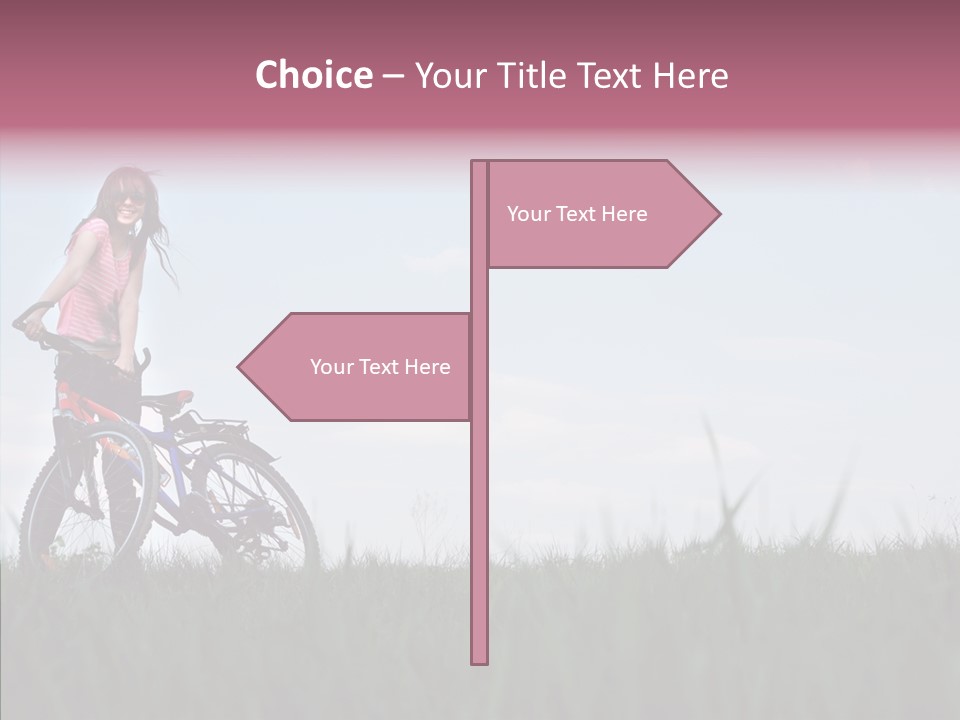 Beautiful Grass Blue PowerPoint Template