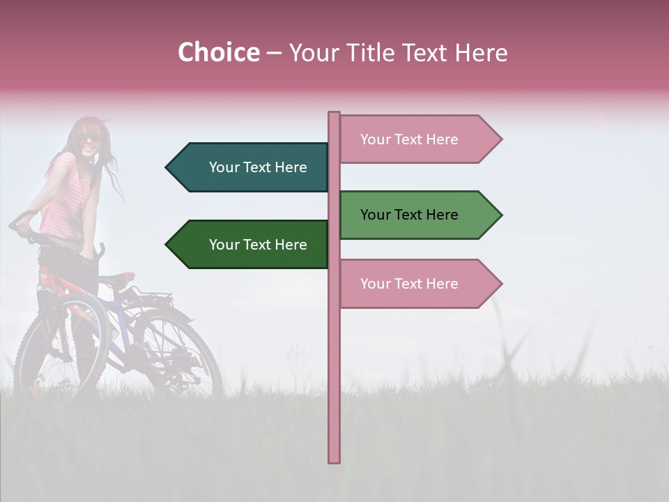 Beautiful Grass Blue PowerPoint Template