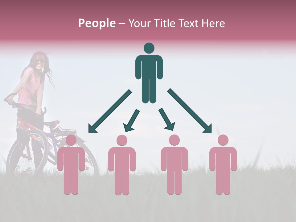 Beautiful Grass Blue PowerPoint Template