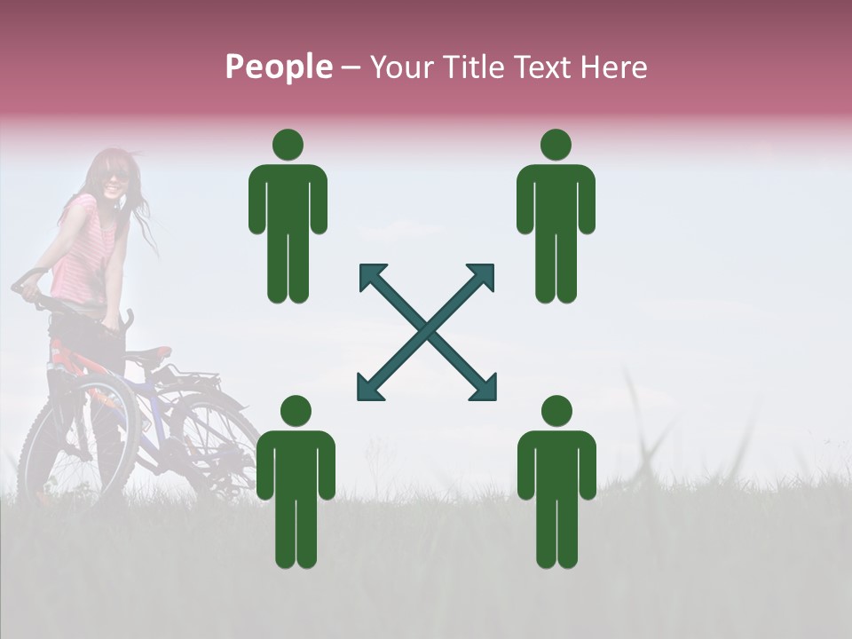 Beautiful Grass Blue PowerPoint Template