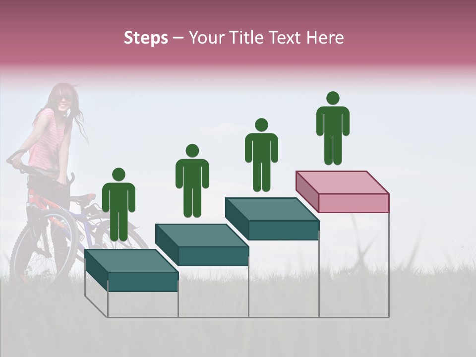 Beautiful Grass Blue PowerPoint Template