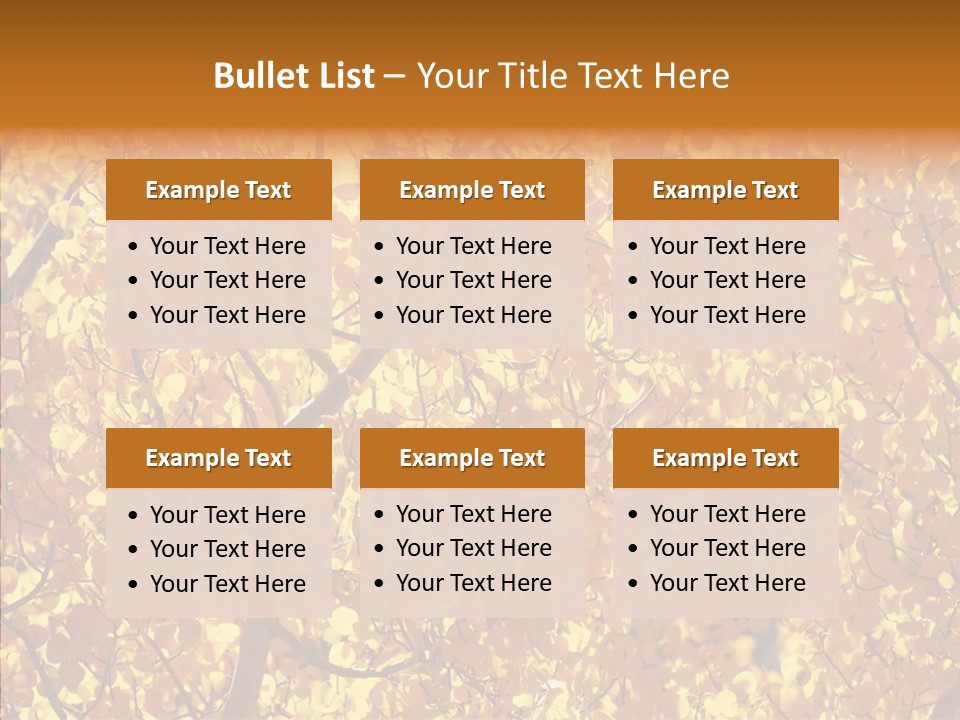 Trees Leaves California PowerPoint Template
