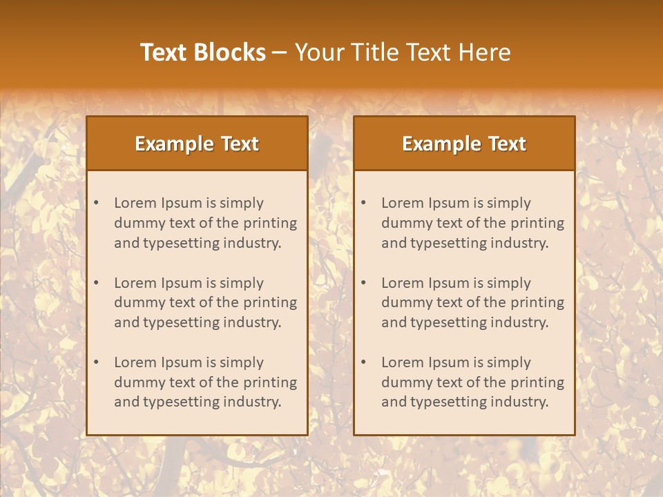 Trees Leaves California PowerPoint Template