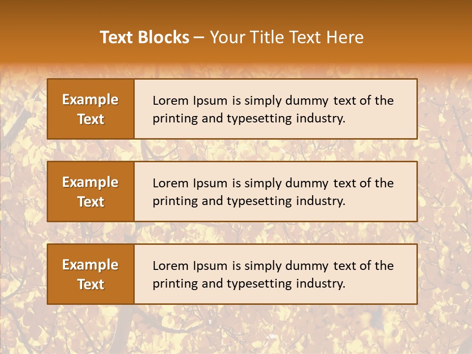 Trees Leaves California PowerPoint Template