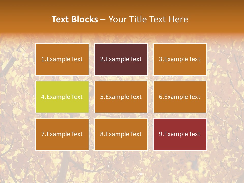 Trees Leaves California PowerPoint Template