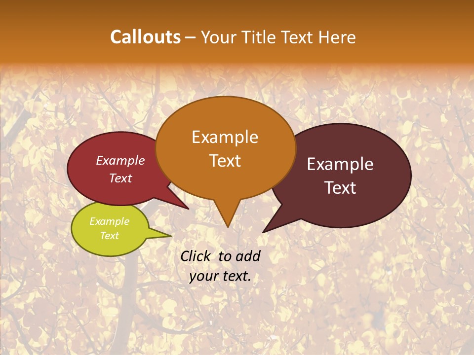 Trees Leaves California PowerPoint Template