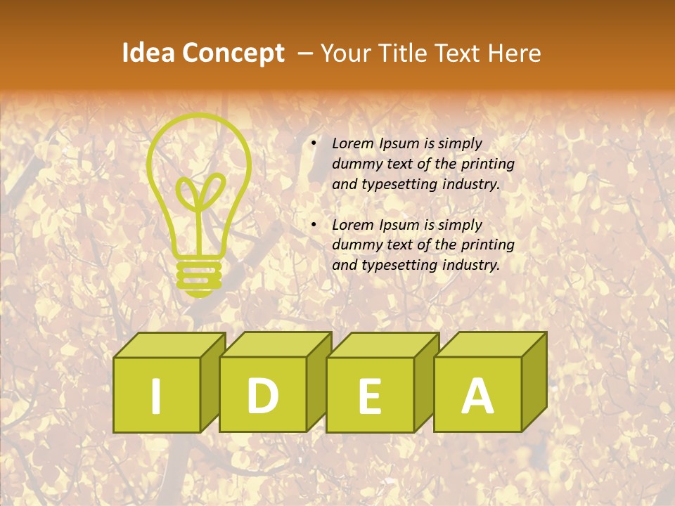Trees Leaves California PowerPoint Template
