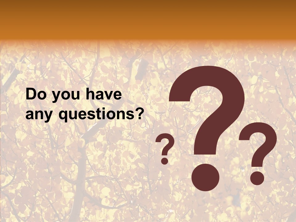 Trees Leaves California PowerPoint Template