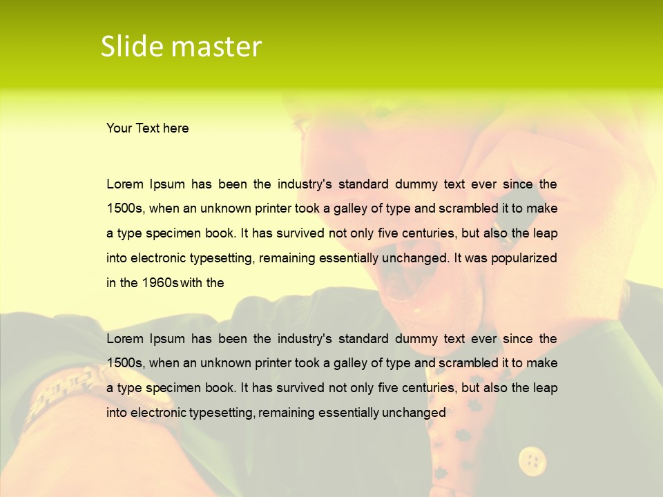 Rush Horror Madness PowerPoint Template