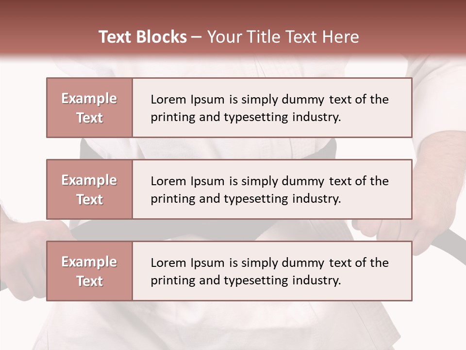 Tae Uniform Sport PowerPoint Template