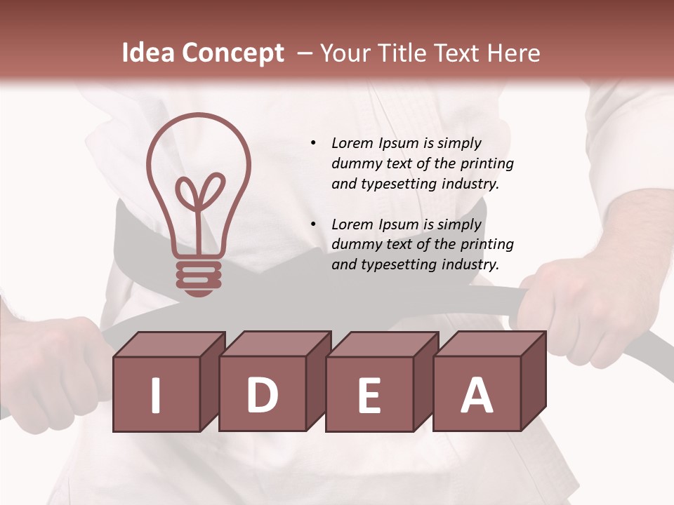 Tae Uniform Sport PowerPoint Template