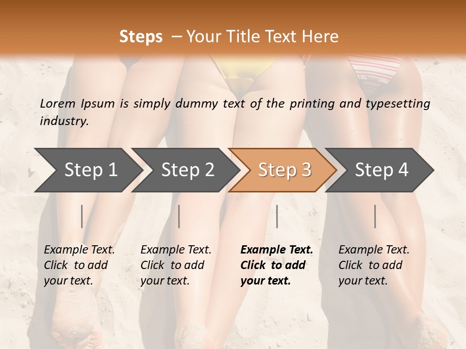 Above Down Feminine PowerPoint Template
