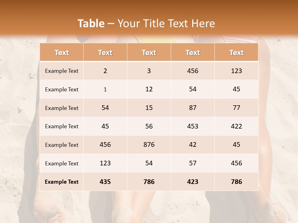 Above Down Feminine PowerPoint Template