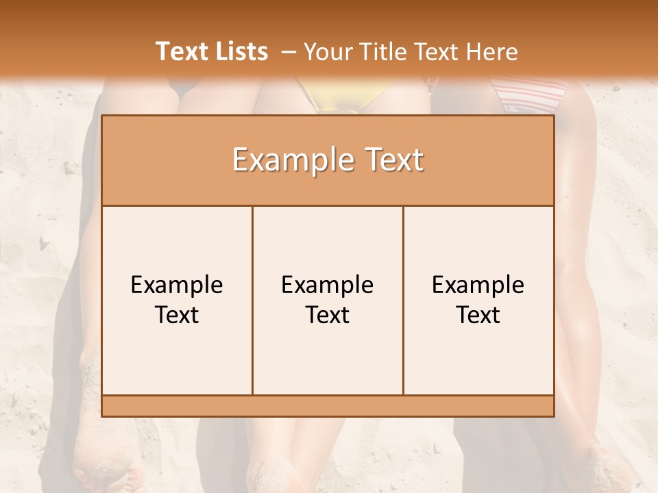 Above Down Feminine PowerPoint Template